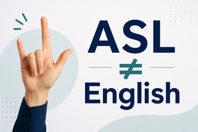 ASL and English: Why They Are Distinct Languages
